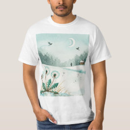 Camiseta Snowy winter landscape