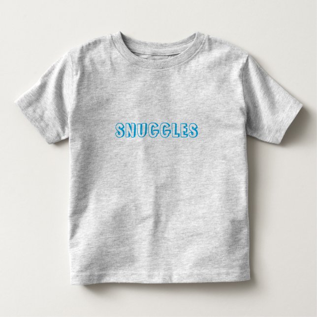 Camiseta "Snuggets" Letras azuis claras (Frente)
