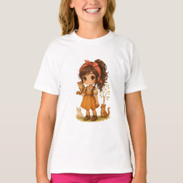 Camiseta Snuggle Pup Kawaii Squirel girl