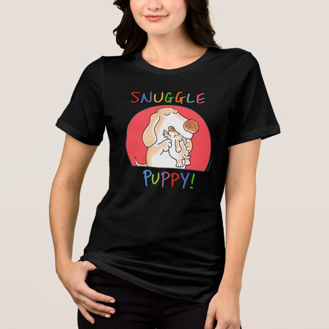 Camiseta SNUGGLE PUPPY! por Sandra Boynton (Frente)