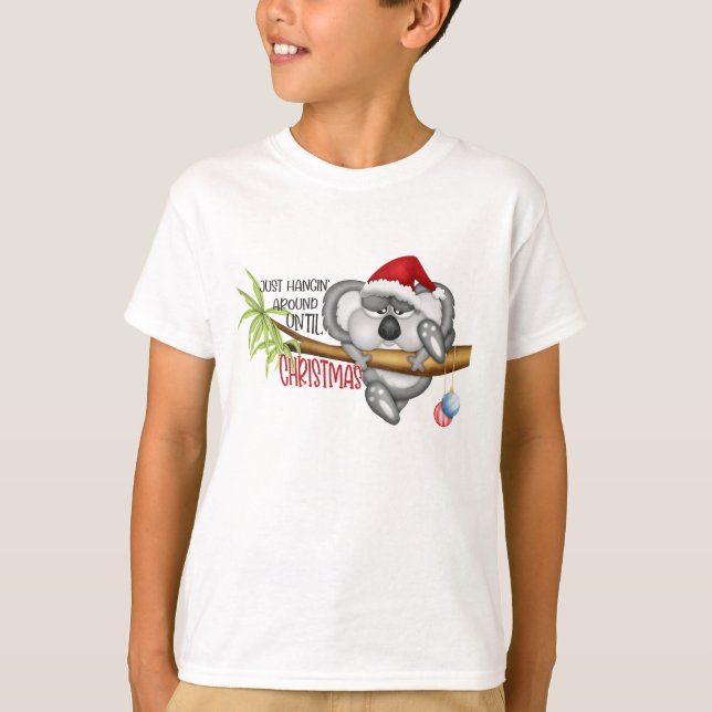 Camiseta Só andando até o Natal do Koala (Frente)