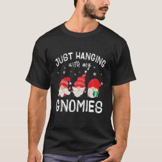 Camiseta Só Andando Com Meus Gnomos Engraçado Gnomo De Nata