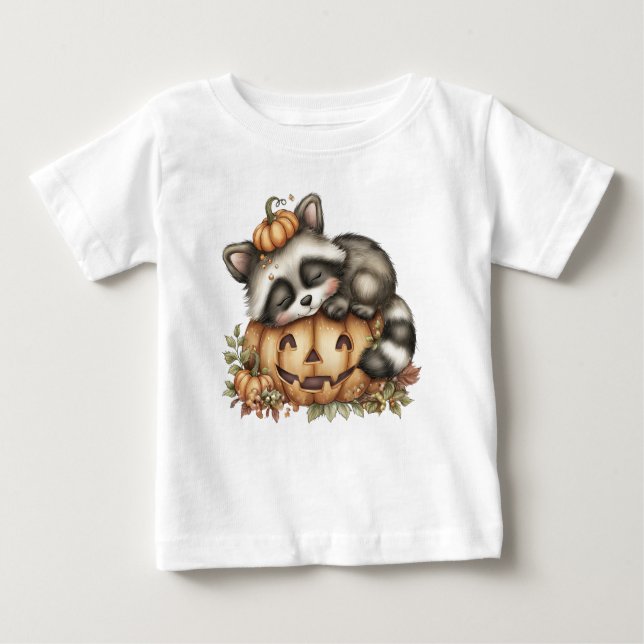 Camiseta Só andando, Sleepy Racoon (Frente)