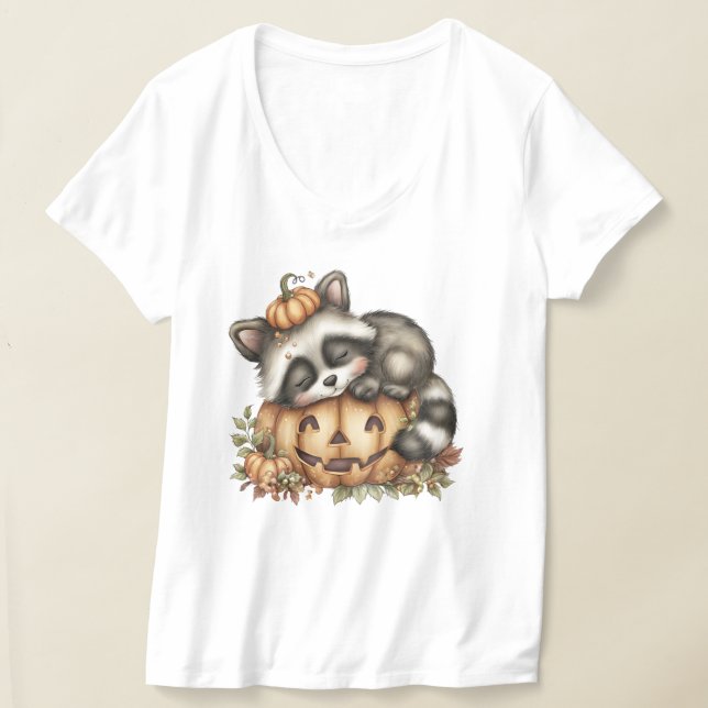 Camiseta Só andando, Sleepy Racoon (Postura )