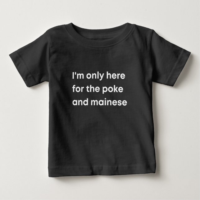 Camiseta Só aqui para a comida da Ilha Cook (Frente)