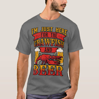 Camiseta Só Aqui Para A Lagosta E A Cerveja