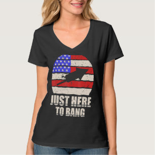 Camiseta Só Aqui Para Bang 4 De Julho, Bandeira Americana 1