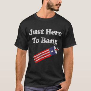 Camiseta Só Aqui Para Bang 4 De Julho, Bandeira Americana 5