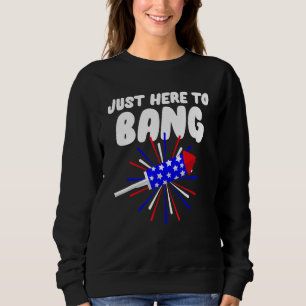 Camiseta Só Aqui Para Bang Fireworks 4 de julho