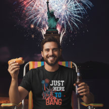 Só aqui para bang gráfico engraçado 4 de julho