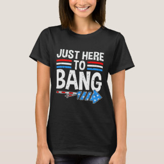 Camiseta Só Aqui Para Bang Shirt Fireworks Celebração 4