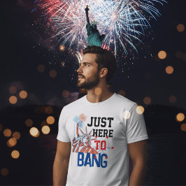 Camiseta Só aqui para bater o gráfico dos fogos de artifíci