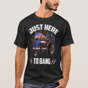 Camiseta Só Aqui Para Bater Uma Fazenda De Bandeira America