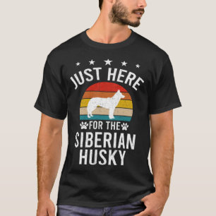 Camiseta Só Aqui Para O Cachorro Irmão Husky