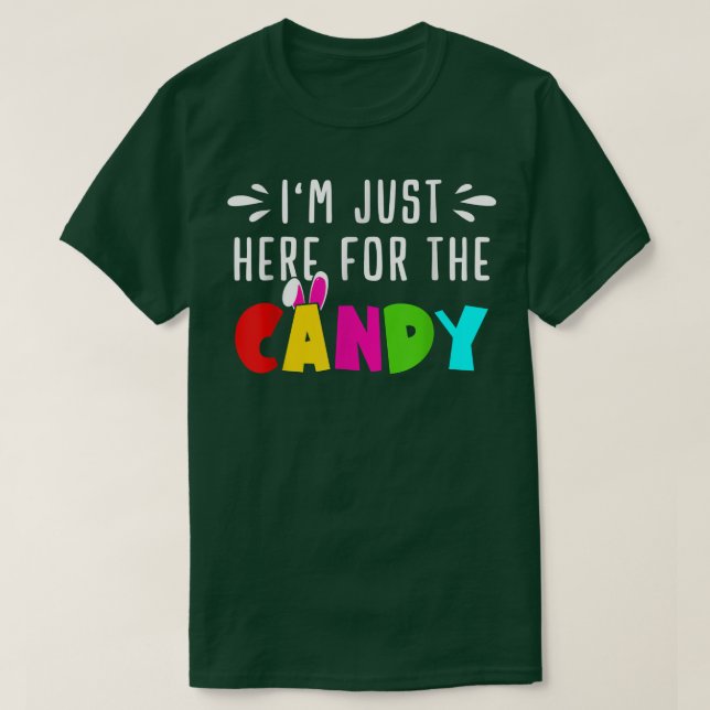 Camiseta Só aqui para o Candy! Galinhas-Presentes Da Páscoa (Frente do Design)