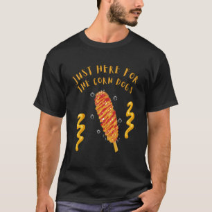 Camiseta Só Aqui Para O Cão Corno Corndog Lover Corndog