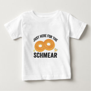 Camiseta Só Aqui Para O Pão De Chanucá Engraçado De Schmear