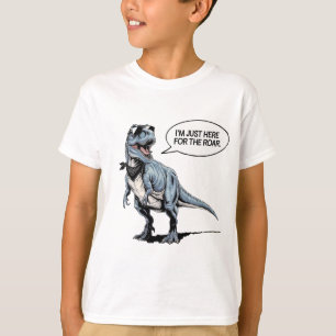 Camiseta Só aqui para o Raio - Dinossauro Retroativo