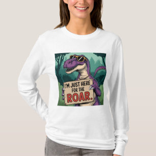 Camiseta Só aqui para o Raio - Dinossauro Retroativo