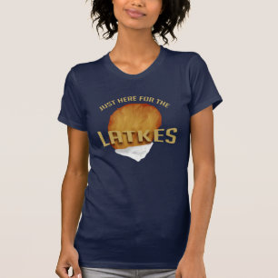 Camiseta Só aqui para os lats Modernos Hanukkah Engraçados