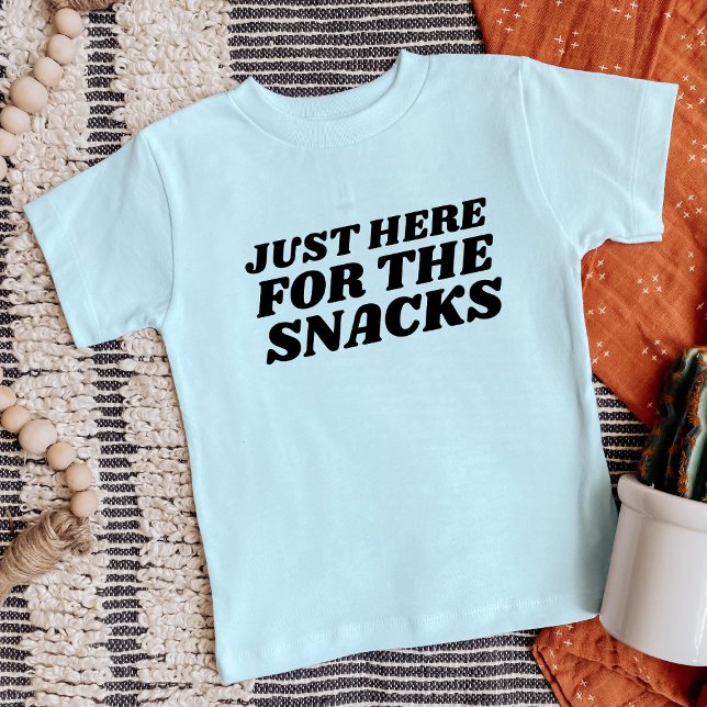 Camiseta Só aqui para os Snacks Engraçados (Criador carregado)