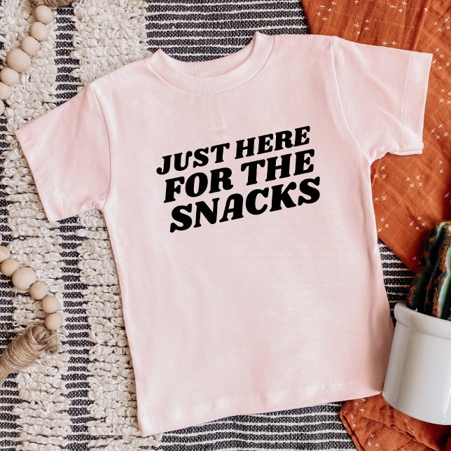 Camiseta Só aqui para os Snacks Engraçados (Criador carregado)