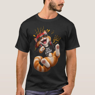 Camiseta Só Aqui Para Rir – Gato Engraçado