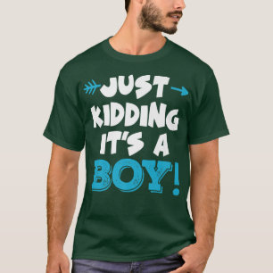 Camiseta Só brincando É uma garota azul-moça Engraçada Sexo