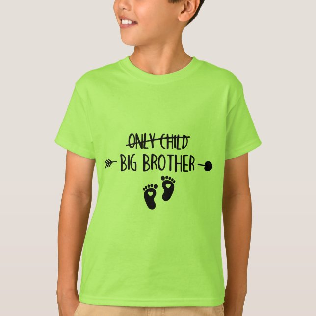 Camiseta Só Criança Passou Agora Grande Irmão (Frente)