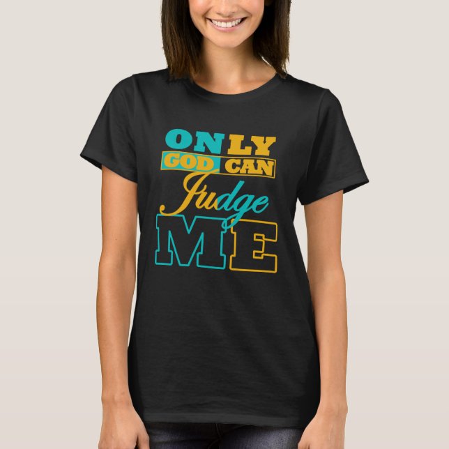 Camiseta Só Deus Pode Me Julgar AJ5 Aqua Sneakerhead (Frente)