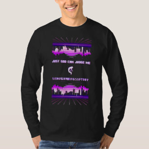 Camiseta Só Deus Pode Me Julgar Um Japonês Estético Vaporwa