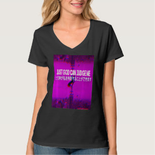 Camiseta Só Deus Pode Vaporwave Aestetizar Japonês