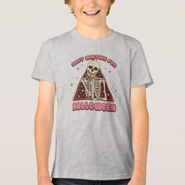 Camiseta Só esperando o Halloween (Frente)