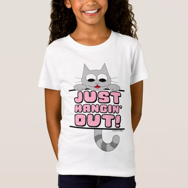 Camiseta SÓ ESQUEÇANDO! Gato de Cartoon Bonito (Frente)