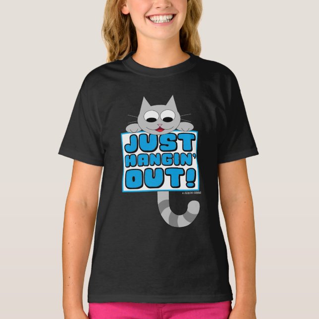 Camiseta SÓ ESQUEÇANDO! Gato de Cartoon Bonito (Frente)