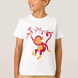 Camiseta Só estou a aguentar um taco gráfico de macaco verm