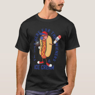 Camiseta Só Estou Aqui Para A Família Wieners Quarto De Jul