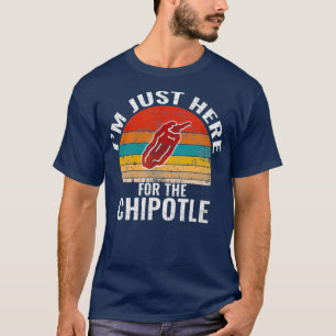 Camiseta Só Estou Aqui Para A Vintagem Engraçada Do Chipo