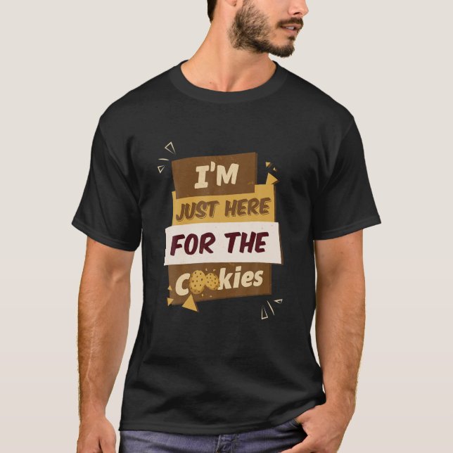 Camiseta Só estou aqui para o chocolate Chip M (Frente)
