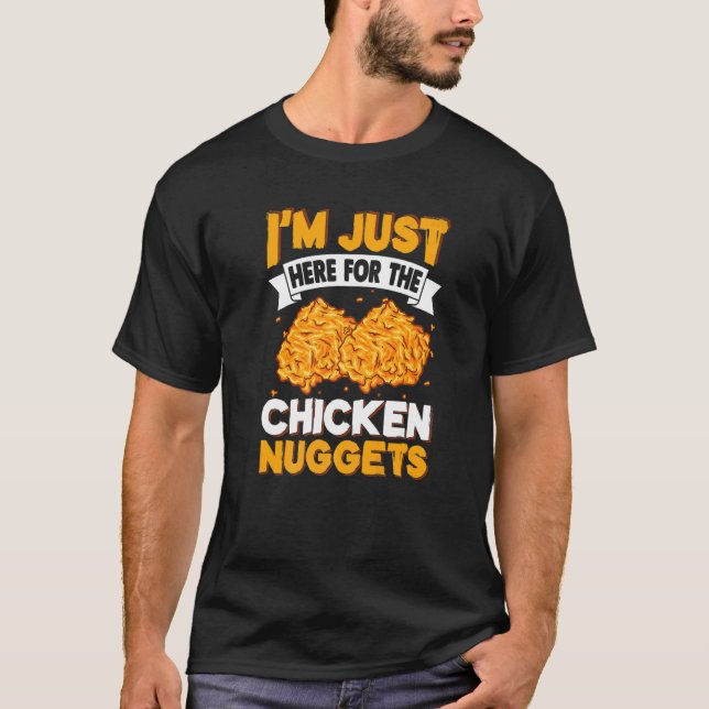 Camiseta Só estou aqui para o frango. (Frente)