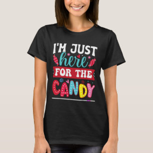 Camiseta Só estou aqui para o Hallowee de Natal divertido.