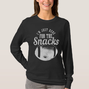 Camiseta Só estou aqui para o jogo de fã de futebol dos Sna