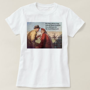 Camiseta Só estou aqui para o jogo de futebol da Banda Marc