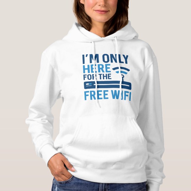 Camiseta Só estou aqui para o Wifi Gratuito (Frente)