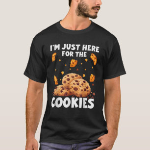 Camiseta Só estou aqui para os biscoitos.