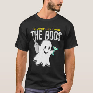 Camiseta Só Estou Aqui Para Os Boos - Halloween Martini Sha