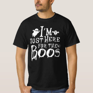 Camiseta só estou aqui para os boos... presente, boo hallow