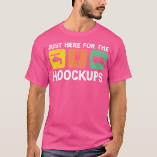 Camiseta Só Estou Aqui Para Os Hookups Engraçados Camp Rv C