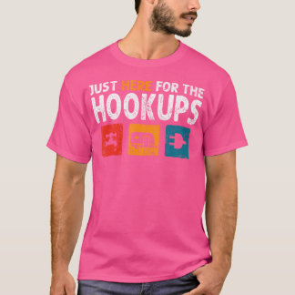Camiseta Só Estou Aqui Para Os Hookups Engraçados Camp Rv C