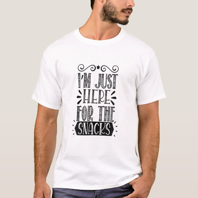 Camiseta Só estou aqui para os lanches (Frente)